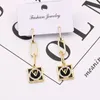 Designer Luxury 18 km plaqués d'oreille plaqués pour les femmes élégantes Designers Double Letter Square Jewelry Bijoux Party de mariage Gift High Quality 20style