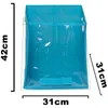 Clothing Storage Closet Caddy Mounted Organizer Foldable Clothes Blanket Quilt Sweater Box With Clear Window Rotatable Pull