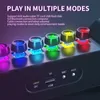 Bilgisayar Hoparlörleri Oyun Bluetooth Hoparlör RGB Renkli E-Sports Hoparlör Bluetooth Glow Atmosfer Lambası Hifi Stereo Ses Kutusu Masaüstü Hoparlörler YQ231103