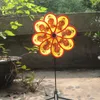 Garden Decorations God of Wealth Wind Spinners 8 Pinwheels For Yard Indoor Outdoor Dropship