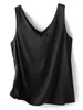 Damen Tanks Sexy Strap Crop Top Frauen Neckholder V-Ausschnitt Basic Cami Ärmellose Satin Seide Tube Tank Tops Sommer Y2K Camisole Weiß Schwarz