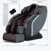 La silla de lujo del masaje 4D con el cuerpo del cuero auténtico del calor relaja la gravedad cero del uso en el hogar