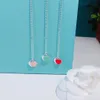 Designer Heart Necklace Fashion Women's Pendant Gold Jewelry Gift