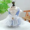 Vêtements pour chiens Robe de princesse pour chien d'hiver tirant la boucle pour animaux de compagnie vêtements pour petits chiens Teddy pendentif robe serré chien manteau chien vêtements 231109