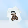 Roupos de animal de estimação de algodão puro Summer Teddy Poodle Designers Puppy Fashion T Camisetas Bear Letra Impressa Clothes Dog Roups Tir shirt9909719