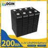 3.2V Lifepo4 Battery 200AH 4/8/16/32PCS High Capacity Lithium Iron Phosphate DIY RV Solar Energy Storage System Golf Carts Cells