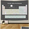 Tapestries Table Of Elements Tapestry Chemistry Science Education Wall Blanket Cloth Bedroom Dorm Decor Hanging Drop Delivery Home Ga Dh2Xj