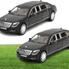 124 toy Model For Mercedes Maybach S600 Limousine Diecast Metal Model Car Toy For Children Christmas Gift Toy Car Collection T2001471188