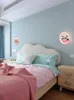 Vägglampa barn panda används för vardagsrum bakgrund sovrum sovrum blå rosa ingen fjärrkontroll inomhus dekoration