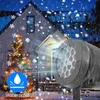 Decorazioni natalizie Luci del proiettore natalizie Lampada da proiezione a led per vacanze all'aperto Impermeabile Decorazioni natalizie Fiocco di neve Luce laser Luci da palcoscenico per feste 231109