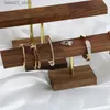 Jewelry Boxes Selling Square T-shaped Bracelet Jewelry Stand es Display Stand Walnut/Oak Wooden 24 Hooks Necklace Display Props Q231109