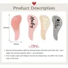 Fournitures de fête Nom personnalisé Peigne à dents souples portable personnalisé Poignée magique Brosse à cheveux Cadeau personnalisable pour les filles demoiselles d'honneur mariées