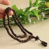 Strandstil naturlig liten svart ruyi bodhi fröarmband 108 pärlor mala buddhist bön pärlor för män eller kvinnor grossist