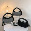 Evening Bags Women's Fashion Rhinestone Handbag Handle Shoulder Bag Versatile Crossbody Underarm