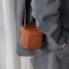 Beuteltasche Messenger Bag Designer Celiins Canvas-Spaltleder-Eimer Rindsleder hat ein wunderschönes Fassungsvermögen Triumph Mini Small Box Bag Neue Damentasche Casual One Shou CGY8