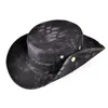 Шляпа шляпы широких краев ведро шляпы армия сгущают камуфляж Boonie Hat Top Quality Men Women Wind Tactical Hat Hunting Camping MultiCam Hat FA056 230408