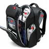 Mochila masculina de viagem usada para laptop de 15.6 polegadas sacos multicamadas masculino mochila repelente de água mochilas de negócios