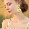 Dangle Earrings Chandelier Statement Drop Women Copper 24K Gold Miltated Trend Trand Fashion Jewelry高品質の豪華な結婚式のアクセサリー