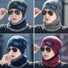 Beanie/Skull Caps Herfst- en Wintermuts Heren Fleece Fietsen Warm Koud Gebreide Muts Dames Outdoor Fietsen Met Bib Hals Tweedelige Muts YQ231108