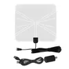 Freeshipping Simple Fashion HDTV Amplified Indoor Digital TV Aerial with High Gain HDTV 50 Miles Reception Range Home Use Ixxhd