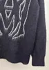 패션 남자 니트 스웨터 조석 거리 느슨한 스웨터 겨울 커플 커플 컷 피트 후드 둥근 목이 긴 소매 바닥 스웨트 셔츠 m33