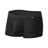 Cuecas masculinas Thread Plus Bolsa U Convexo Elefante Nariz Respirável Boxer Briefs