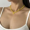 Collier ras du cou en perles colorées, style Boho, pendentif cœur d'amour, bijoux faits à la main pour femmes et adolescentes