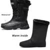 Stiefel Outdoor Sports Herren Stiefel Frühling Wasserdichte Schuhe für Herren Leichte Regenstiefel Angelstiefel Winter Schneestiefel Arbeitsstiefel 231108