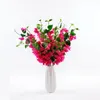 Decorative Flowers Artificial Bougainvillea Flower Branch With Leaf Silk Fake Floral Wedding Supplies Home Room Table Decor Accessories Po