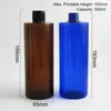 Storage Bottles 24 X 500ml Large Amber Blue Green Red White Clear Shampoo Body Wash Plastic PET Bottle Packaging Container With Flip Top Cap