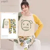 Vêtements de nuit pour femmes Automne Vêtements de nuit Kaii filles PJ jeunes femmes pyjama ensembles Pyjamas Femme vêtements de nuit de dessin animé Fe loungewear Pijama jer HomewearL231109