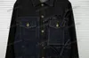 Xinxinbuy Men Designer Płaszcz Kurtka wiele kieszeni panelowy dżins 1854 Kobiety z długim rękawem Niebieskie czarne khaki m-2xl