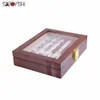 Jewelry Boxes Glass Cufflinks Box for Men High Quality Painted Wooden Collection Display Box Storage 12pairs Capacity Rings Jewelry Box Q231109