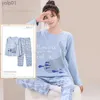 Vêtements de nuit pour femmes Automne Vêtements de nuit Kaii filles PJ jeunes femmes pyjama ensembles Pyjamas Femme vêtements de nuit de dessin animé Fe loungewear Pijama jer HomewearL231109