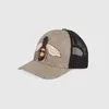 Luksurys designer mens baseball czapki marka Tiger head pszczoła wąż haftowany kość mężczyzn kobiety kasquette sun hat gorras sport mish trucker 7w7h