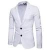 Costumes pour hommes Manteau de costume pour hommes Veste de mode coréenne Slim Luxury Design Chinese Casual Top Single Breasted Prom Dress Christmas