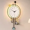 Väggklockor fancy tyst akryl unik stor pendel digital vintage lyx orologio da parete levande rum dekor