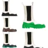 Homem botas botteg de luxo branco pneu magro mulheres couro chelsea botas femininas homens plataforma lug sapatos grossos senhora cavaleiro botas de cano baixo bota de designer 35--45 oxoxx