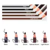 Eyebrow Enhancers 12 Pcs /Lot Top Quality Professional Eyebrow Pen Waterproof Peel Eyebrow Pencil Tear Eyebrow Pen Pull Eyebrow Cosmetic Art 231109