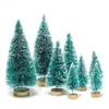 Décorations de Noël 8 pièces mini sapin de Noël sisal soie cèdre décoration petit sapin de Noël or argent bleu vert blanc arbre de fête 231109