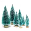 Julekorationer 8piece Mini Christmas Tree Sisal Silk Cedar Decoration Small Christmas Tree Gold Silver BROY VIT FESTICE TREE 231109