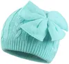 Chapéus Chapéus De Malha Bowknot Chapéu De Malha Inverno Quente Interior Bebê Chapéu De Lã Chapéu Infantil Crianças Criança Bonnet Cap 231109