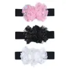 Ceintures Y2K-style ceinture de taille extensible avec tulle pour la danse de rue américaine boîte de nuit paillettes surdimensionnées fleur fête danse