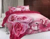 Sängkläder. Wensd Luxurious Home Textile Böhmen Style 3D Floral Quilt Cover Set Bed Linen Pillowcase King Reactive Print