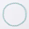 Strand 4mm fasetterat myntform Tourmaline Amazonite Black Spinel Natural Stone Bead Stretchy Armband