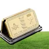 10pcs Lot Masons Masonic Challenge Coin Golden Bar Craft 999 Fine Gold Plated Clod 3D Design mit Case Cover9699771