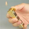 Lighters 2023 New Metal BRICs No Gas Personalized Creative Lighter Cigarette Cigar Flashlight Gift for Men and Women