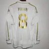 Campa de futebol de futebol de futebol real de Madrids camisa de futebol de manga longa Guti Ramos Seedorf Carlos 01 02 03 05 06 07 12 13 15 16 17 Ronaldo Zidane Raul Finals Kaka Kaka Kaka