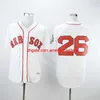 Camisas de beisebol vintage 9 Ted Williams 1939 8 Carl Yastrzemski 1967 Johnny Pesky 1946 Pullover de creme branco Butto