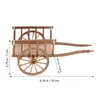 Décorations de jardin 2 pièces modèle de chariot mini maison ornement accessoire miniature ornement jouets enfants accessoires simulation accessoires de brouette